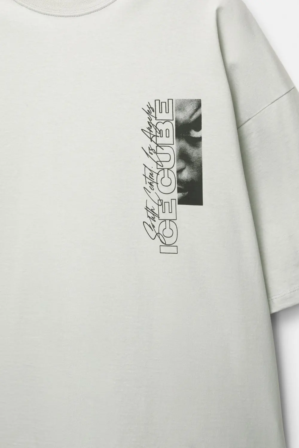 “Ice Cube” graphic white T-shirt