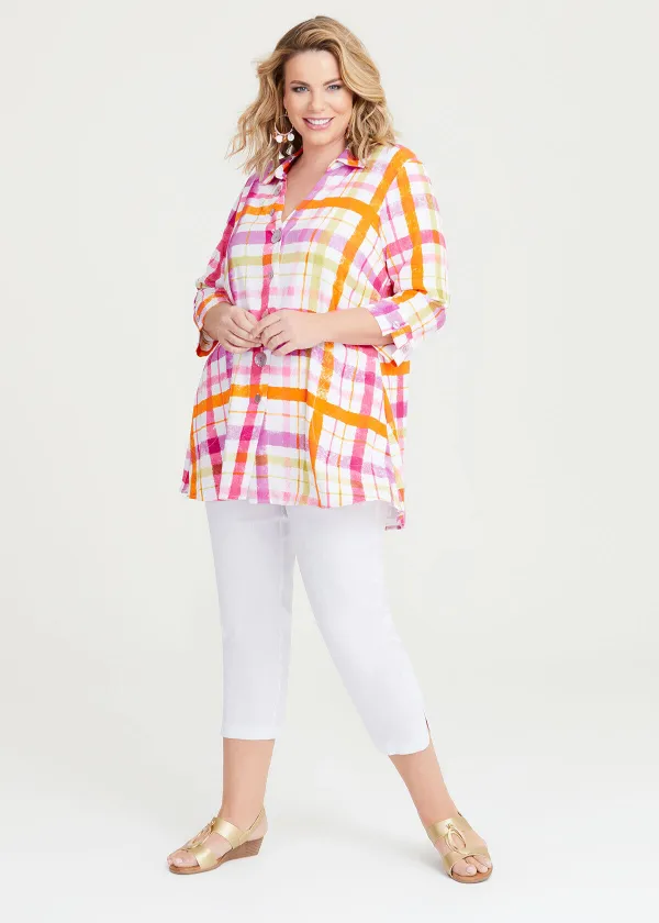 Petite Linen Stretch Amira Pant