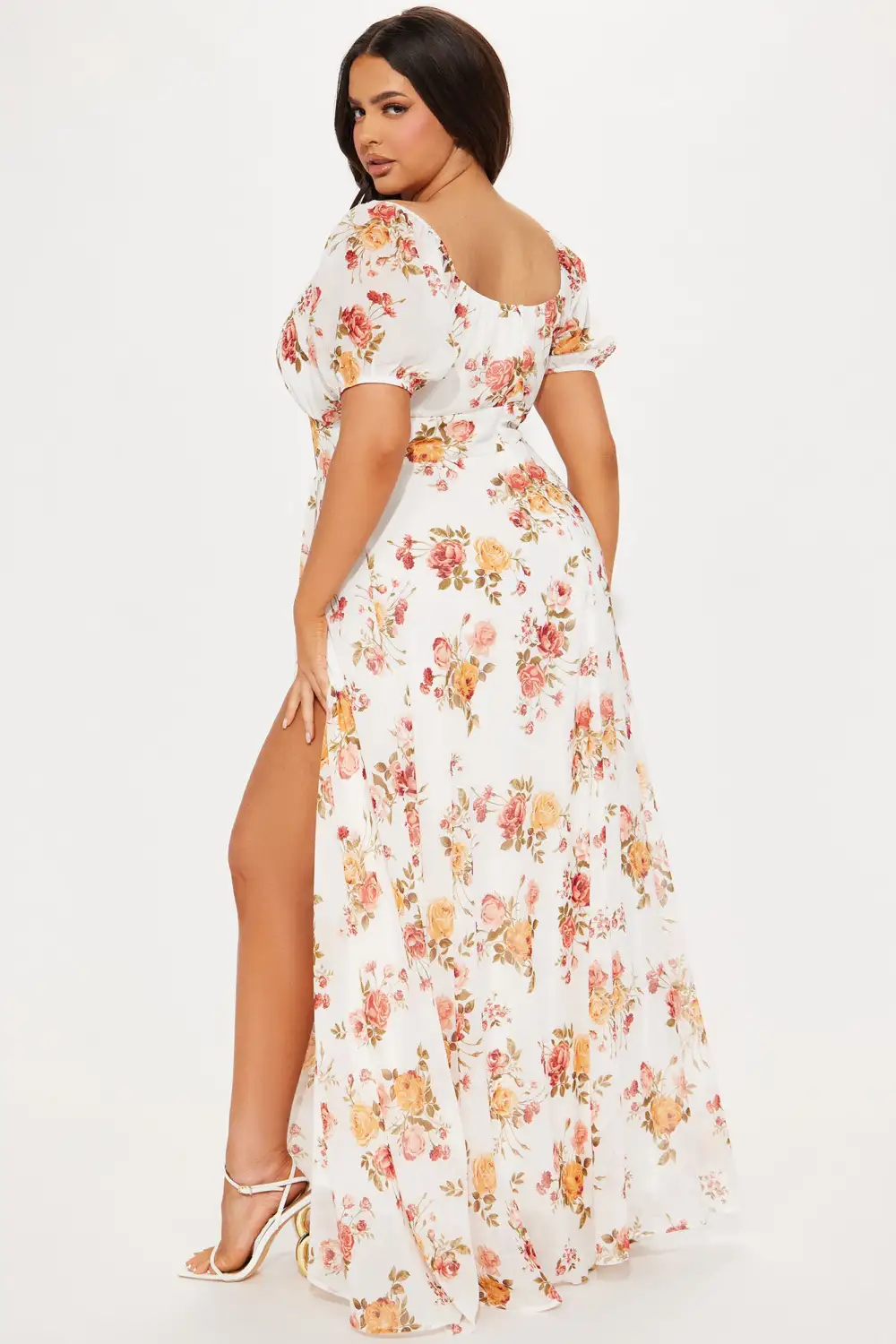 Daniela Floral Maxi - White/combo