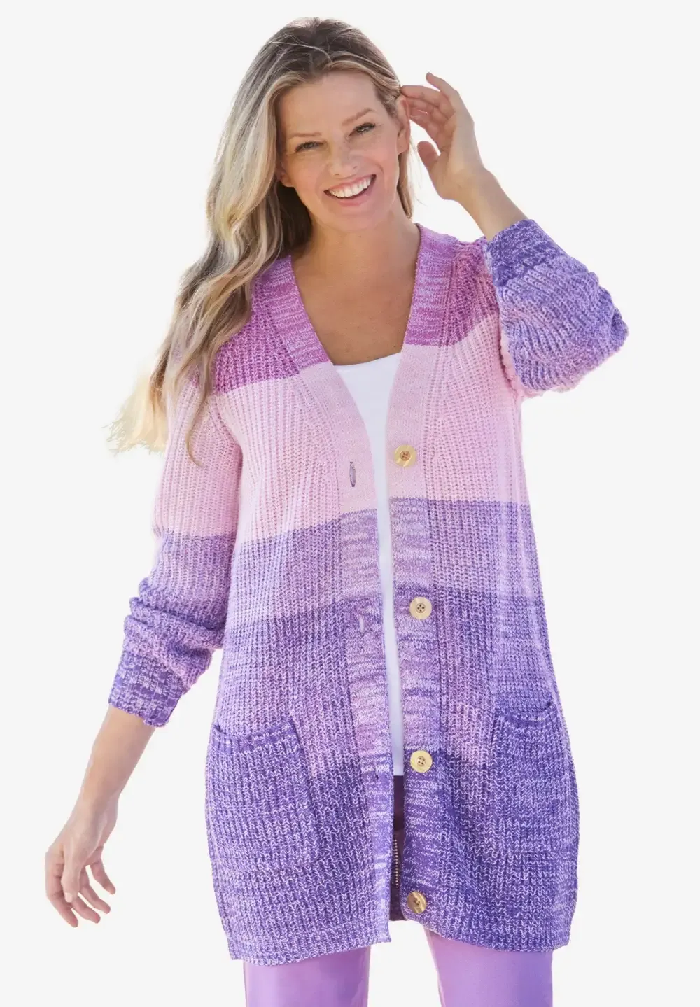 Ombre Shaker Cardigan