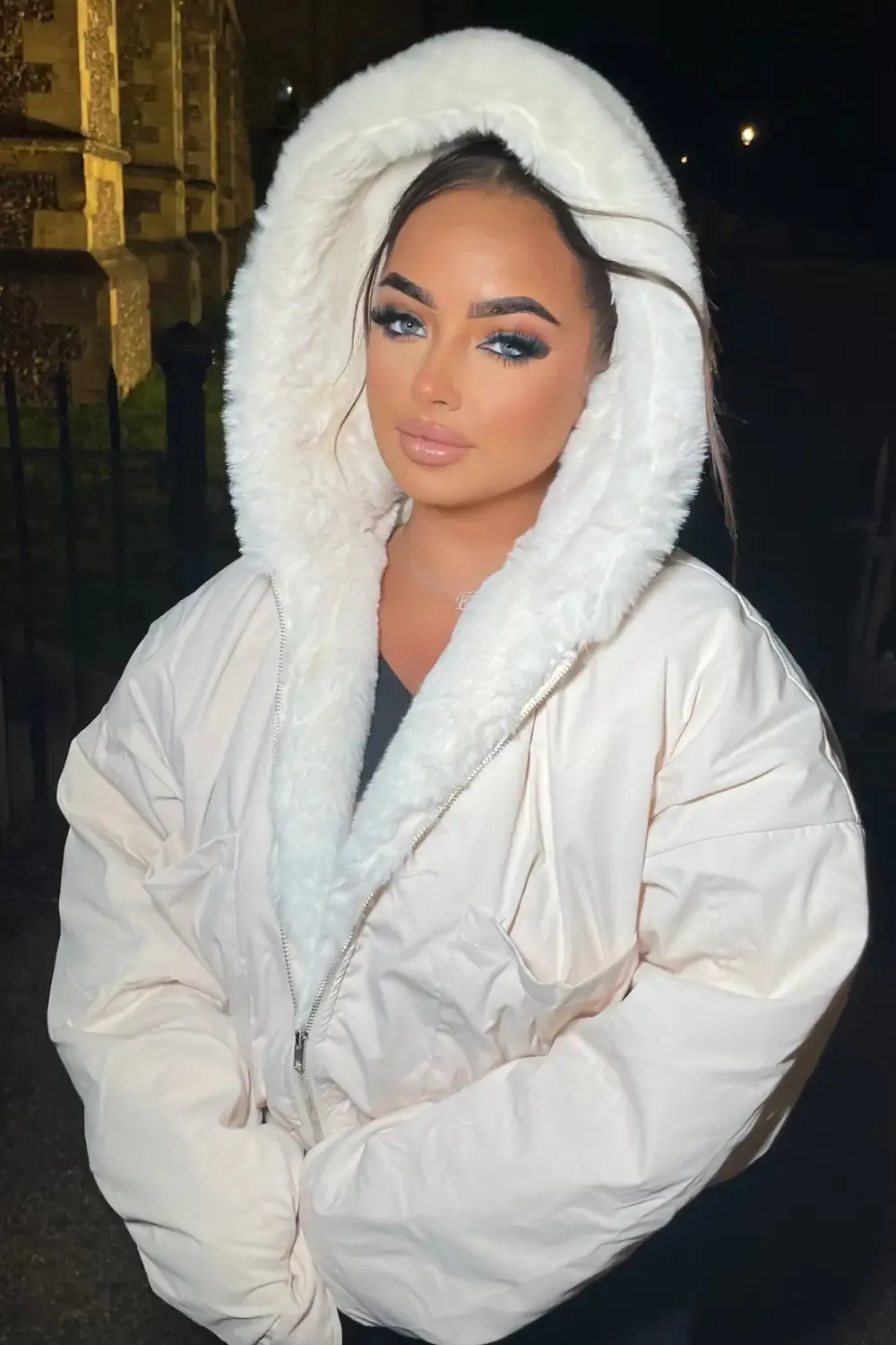 Don't Keep Your Cool Puffer Jacket - Cream