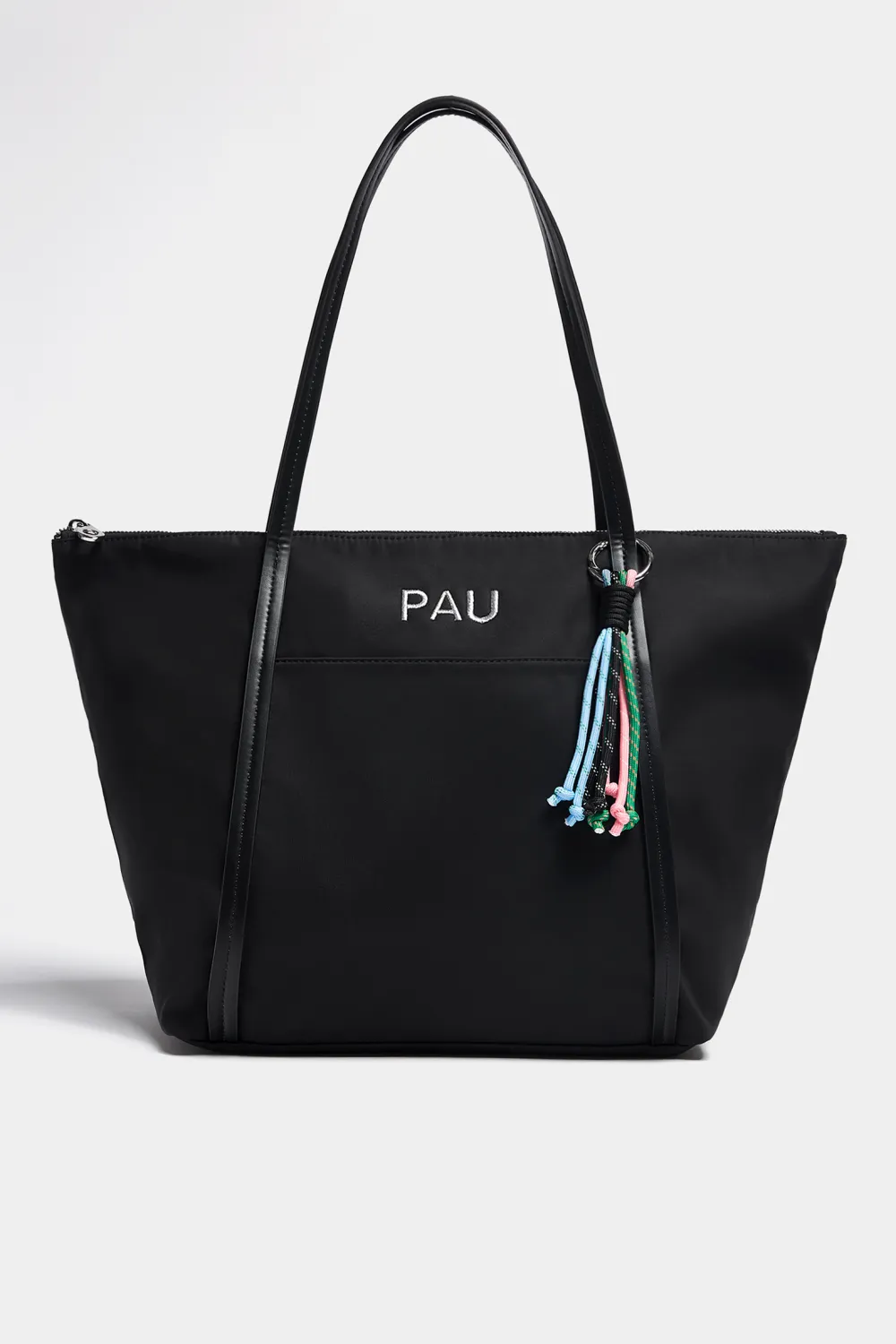Bolso shopper nylon adorno