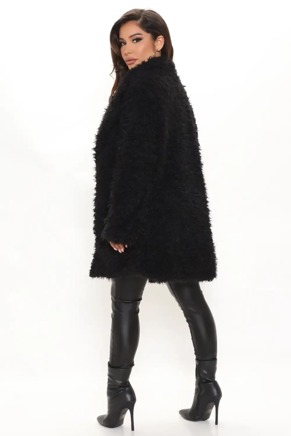Sugar Daddy Teddy Jacket - Black