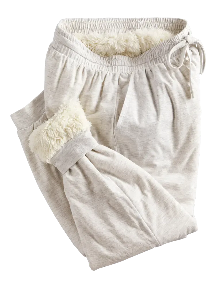 Women's Sherpa-Lined Cuddly Lounge Jogger Pant