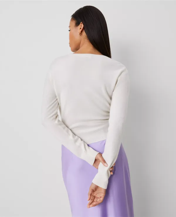Cashmere Tie-Waist Sweater