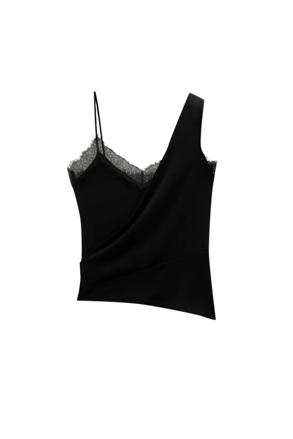 Camisole top with contrast straps