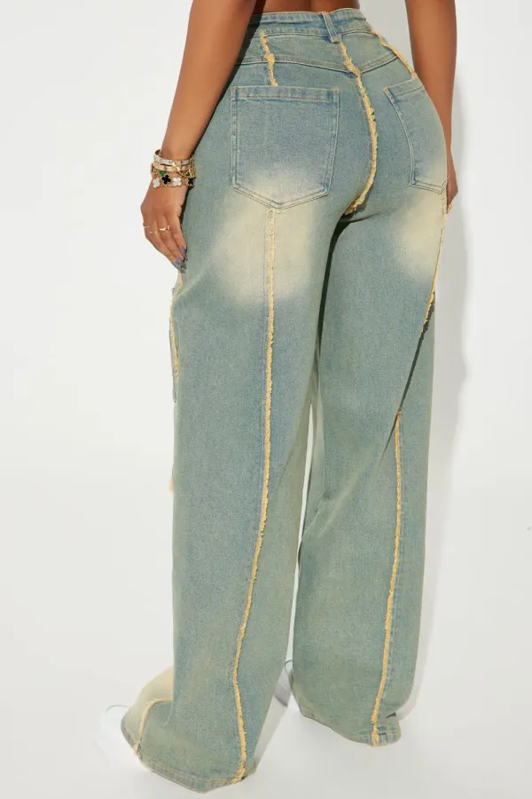 Searching For You Baggy Jeans - Medium Wash