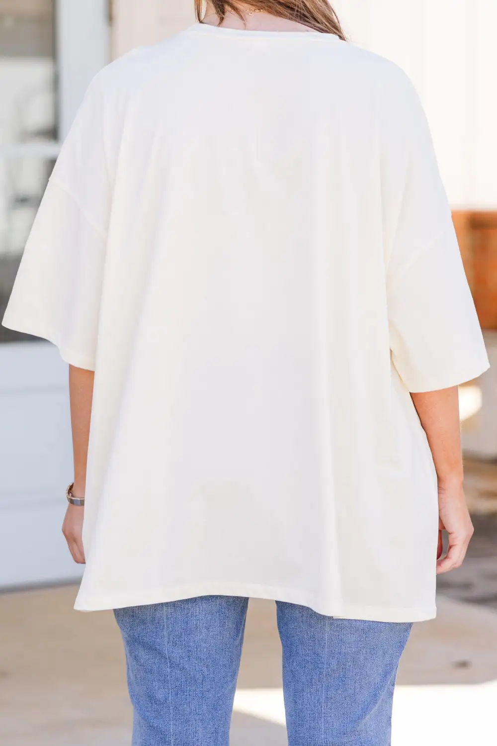 Sunshine All Around Boyfriend Tee, Ivory