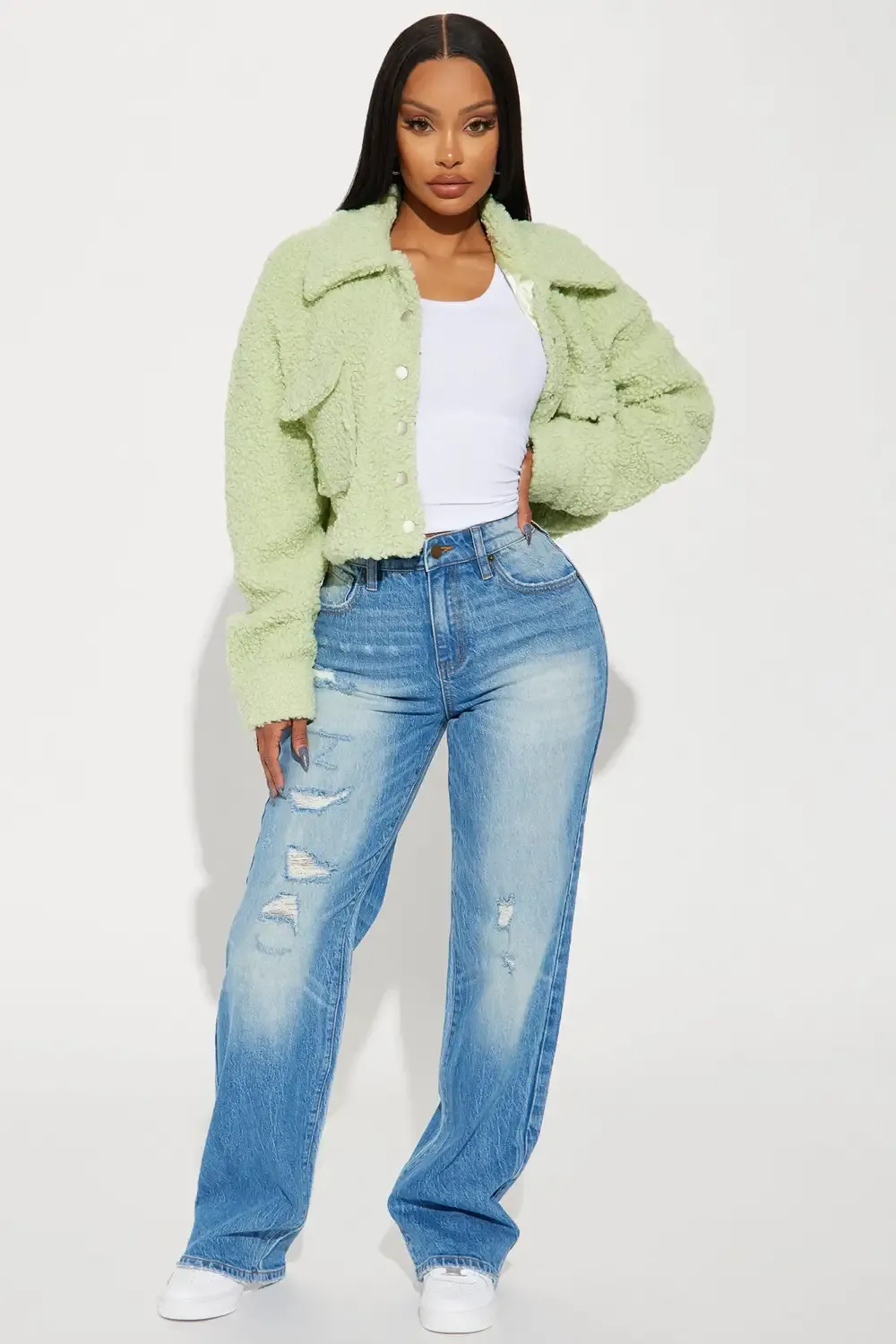 Got Game Straight Leg Jeans - Medium Wash