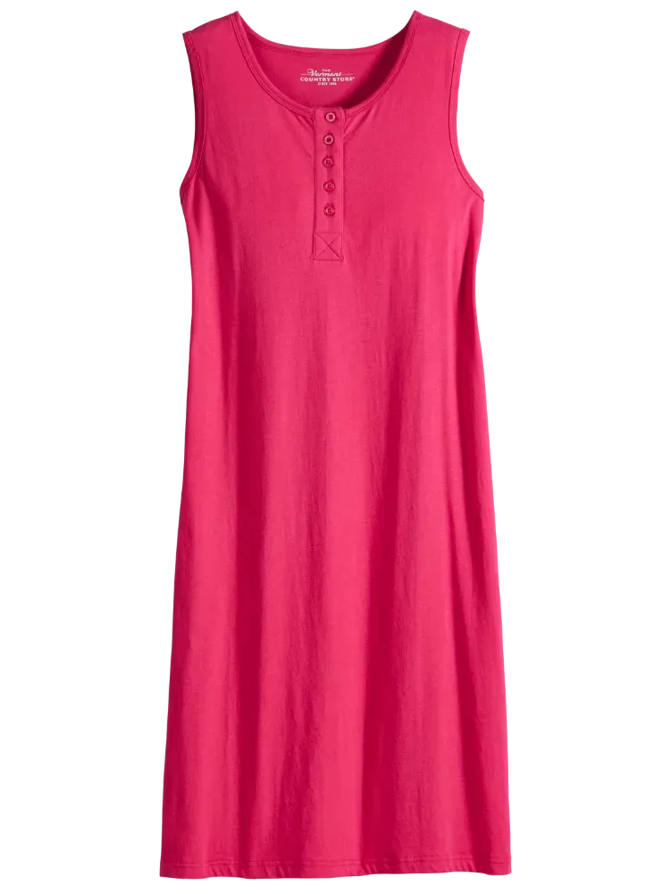 Comfort Knit Sleeveless Tank Cotton Nightgown