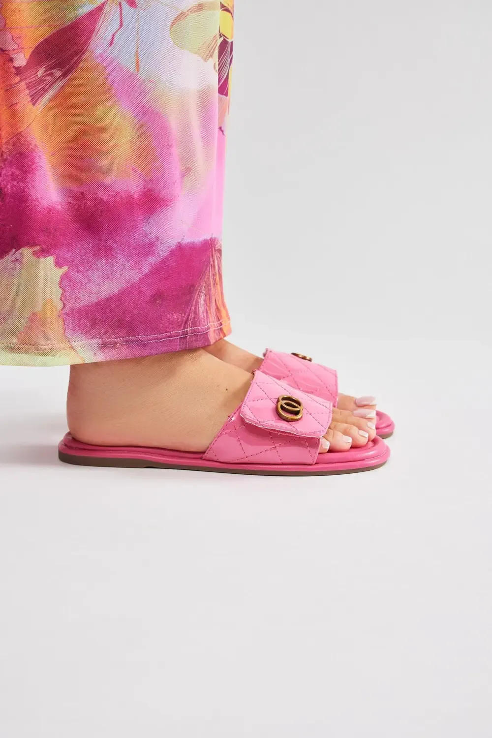 Tyra Flat Sandals - Pink