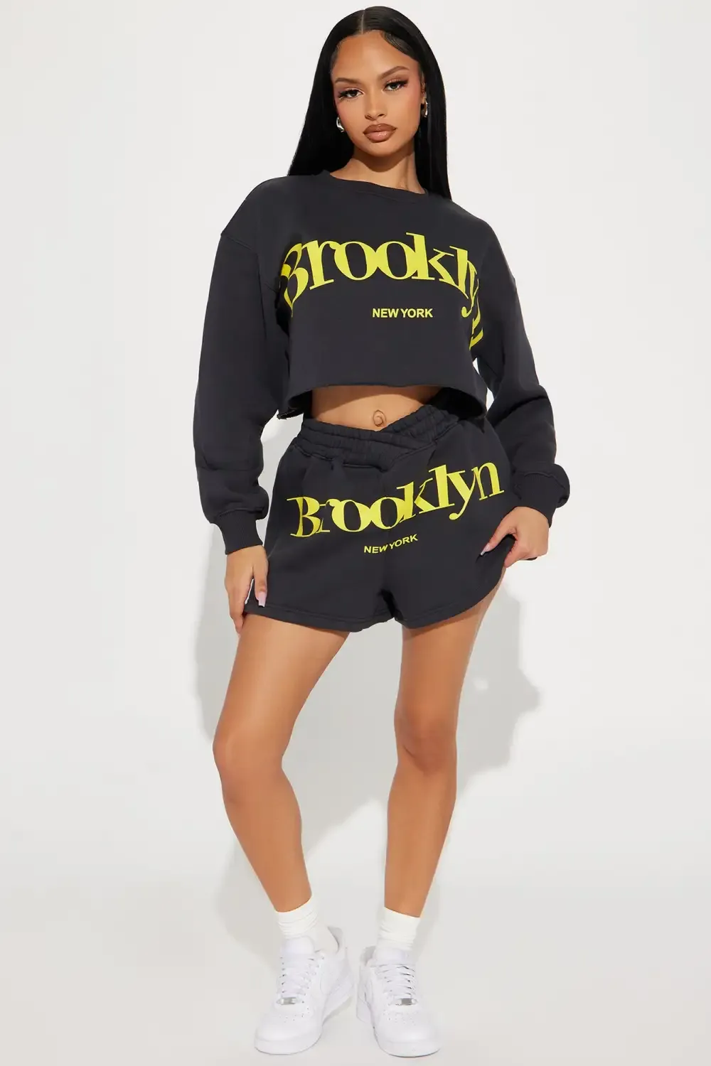 Brooklyn's Baddest Short - Black/Yellow