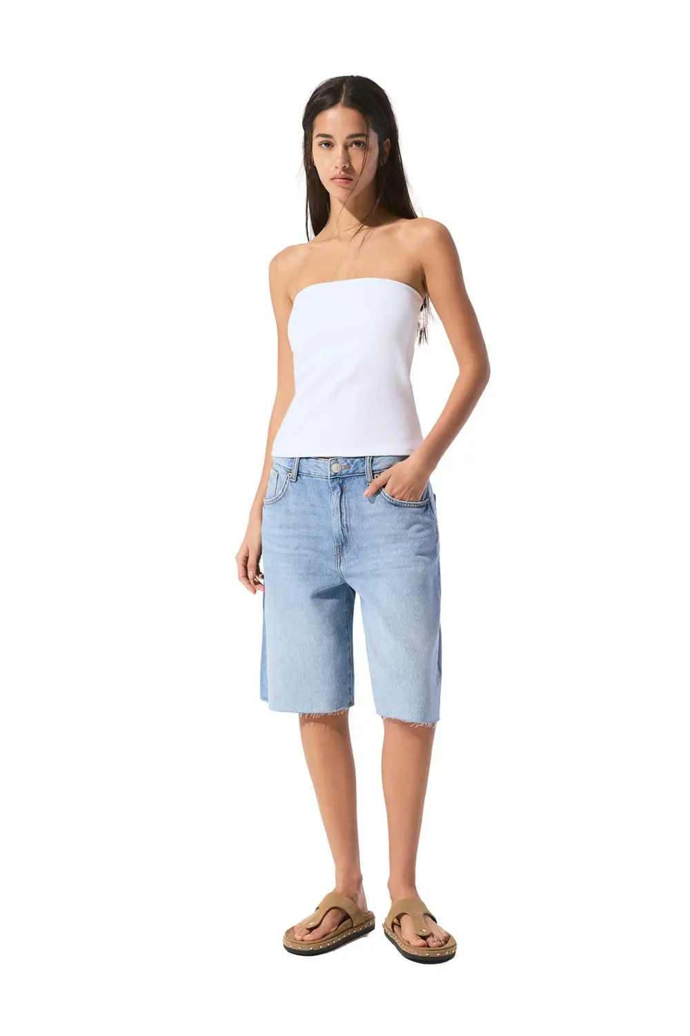 Strapless top