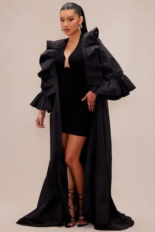 Ramona Taffeta Jacket - Black