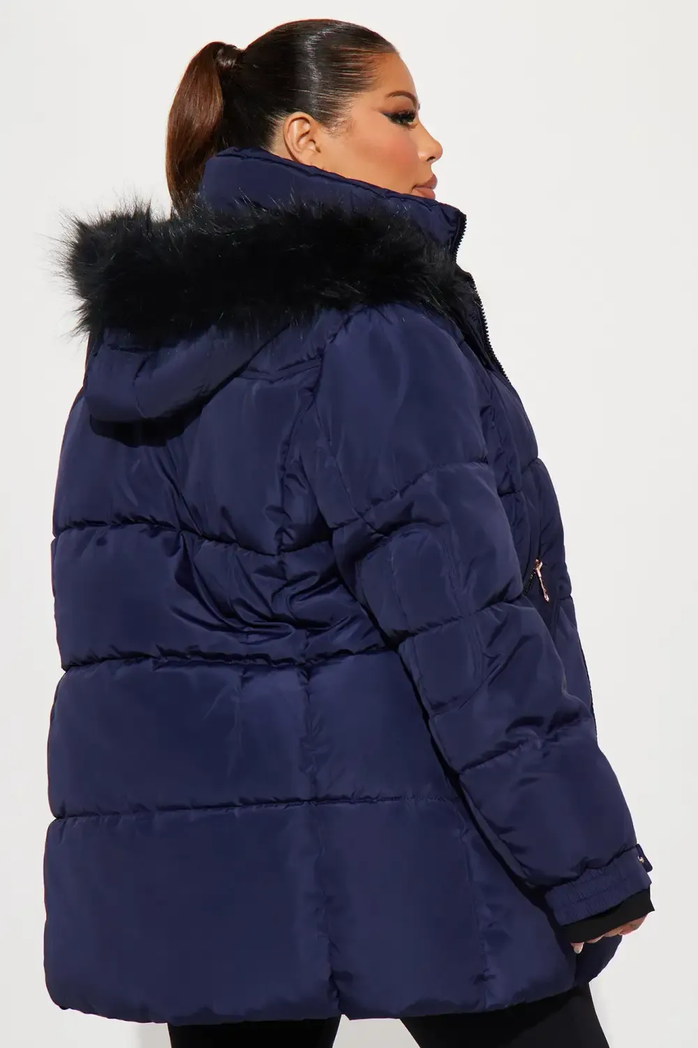 Cold Feelings Puffer Jacket - Navy