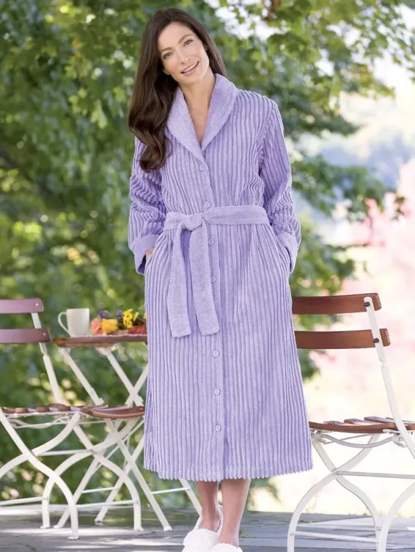 Women's Shawl Collar Chenille Robe