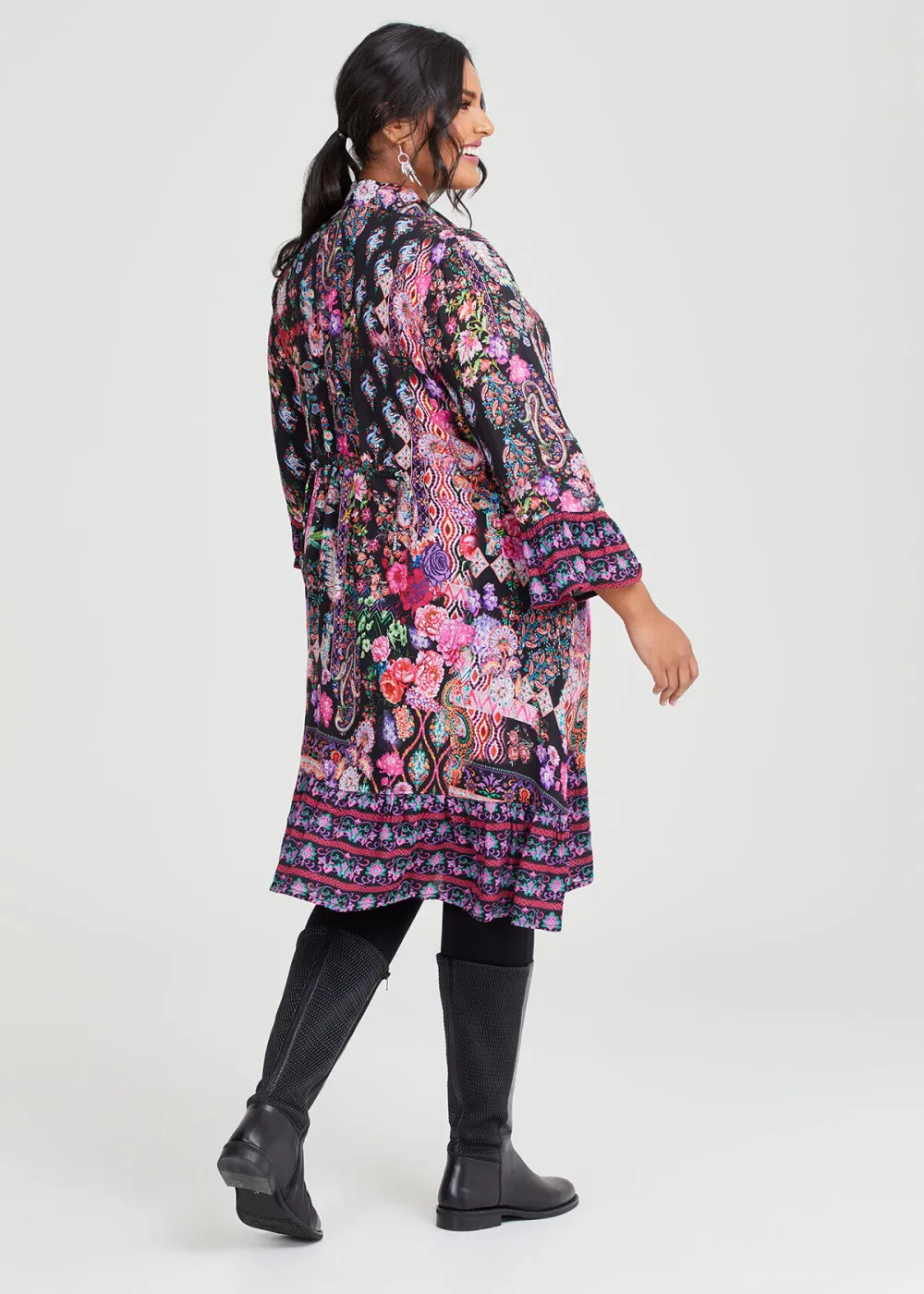 Natural Winter Garden Shirt Dress