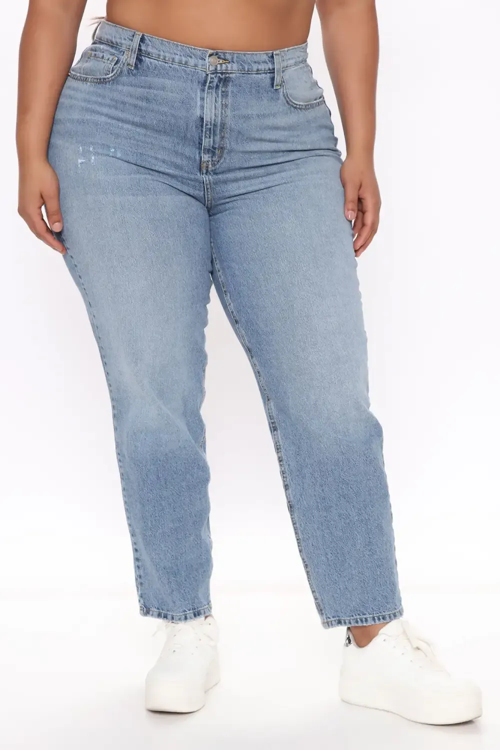 Very Special High Rise Mom Jeans - Medium Wash
