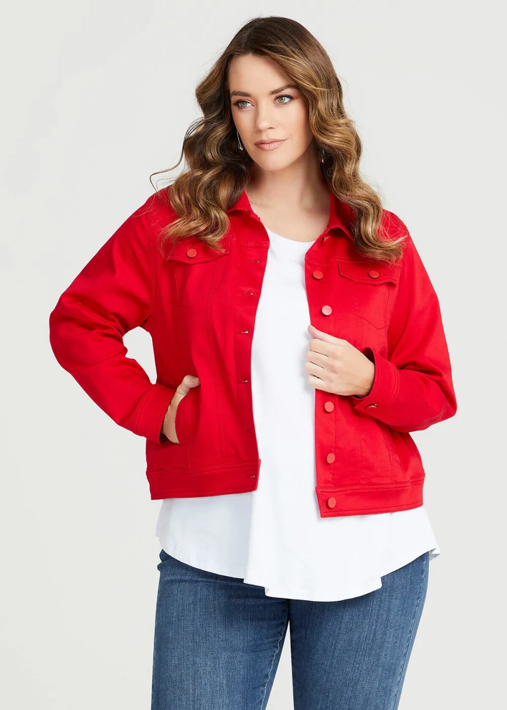 Coloured Classic Denim Jacket