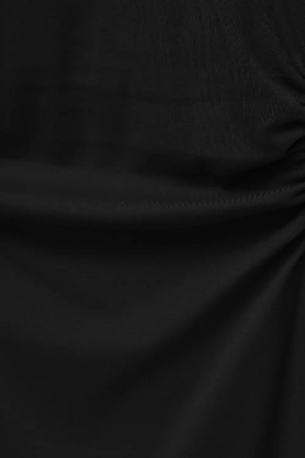 Vestido midi frunces