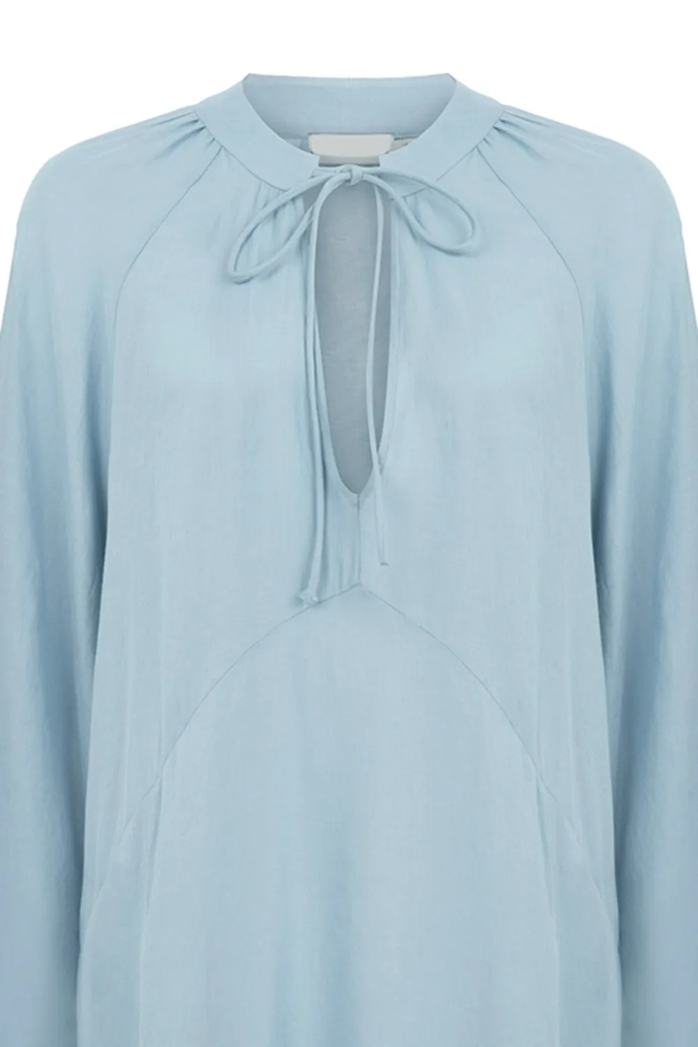 Long Sleeve Maxi Dress-Blue