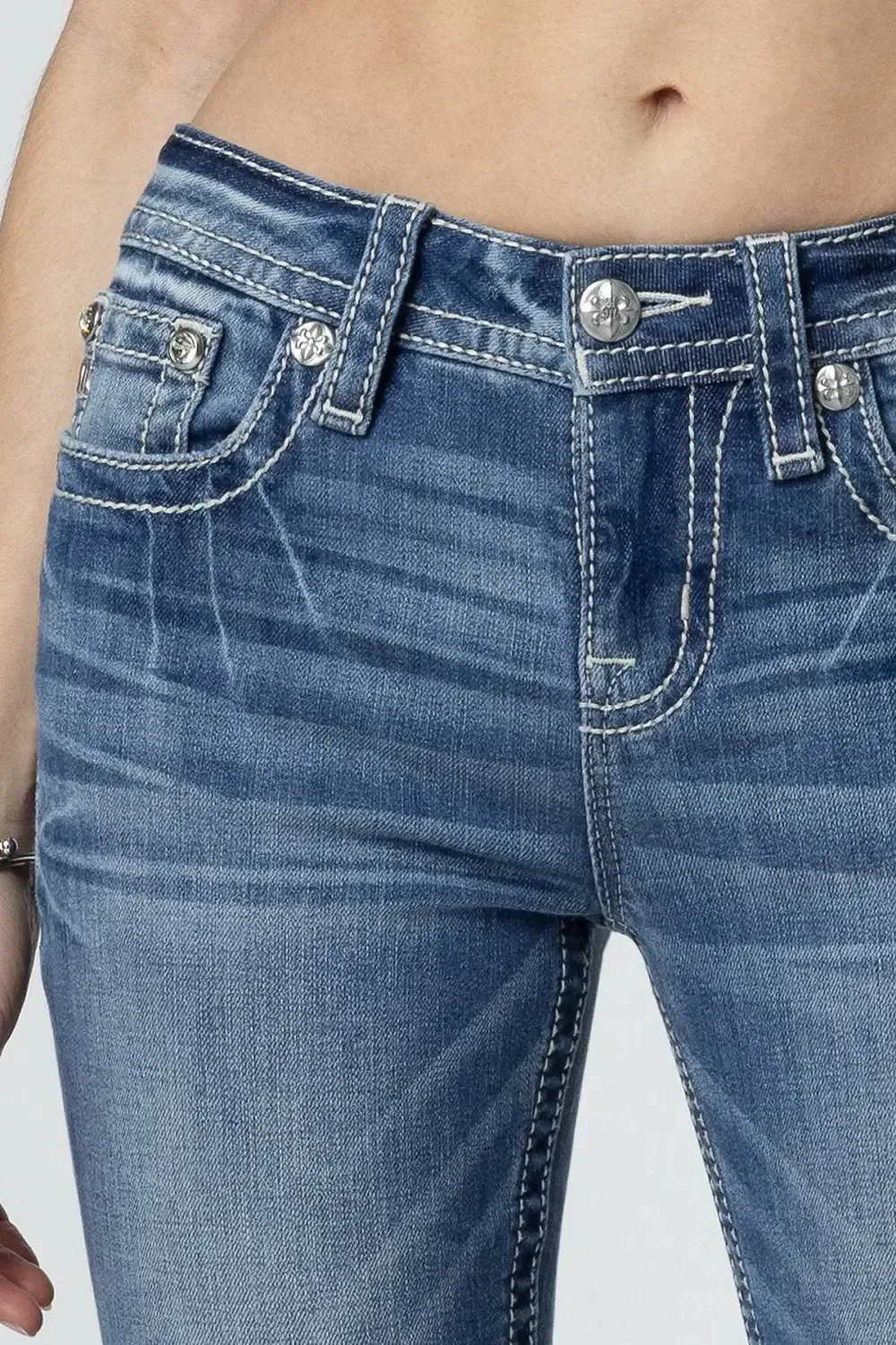 Floral Bloom Bootcut Jeans