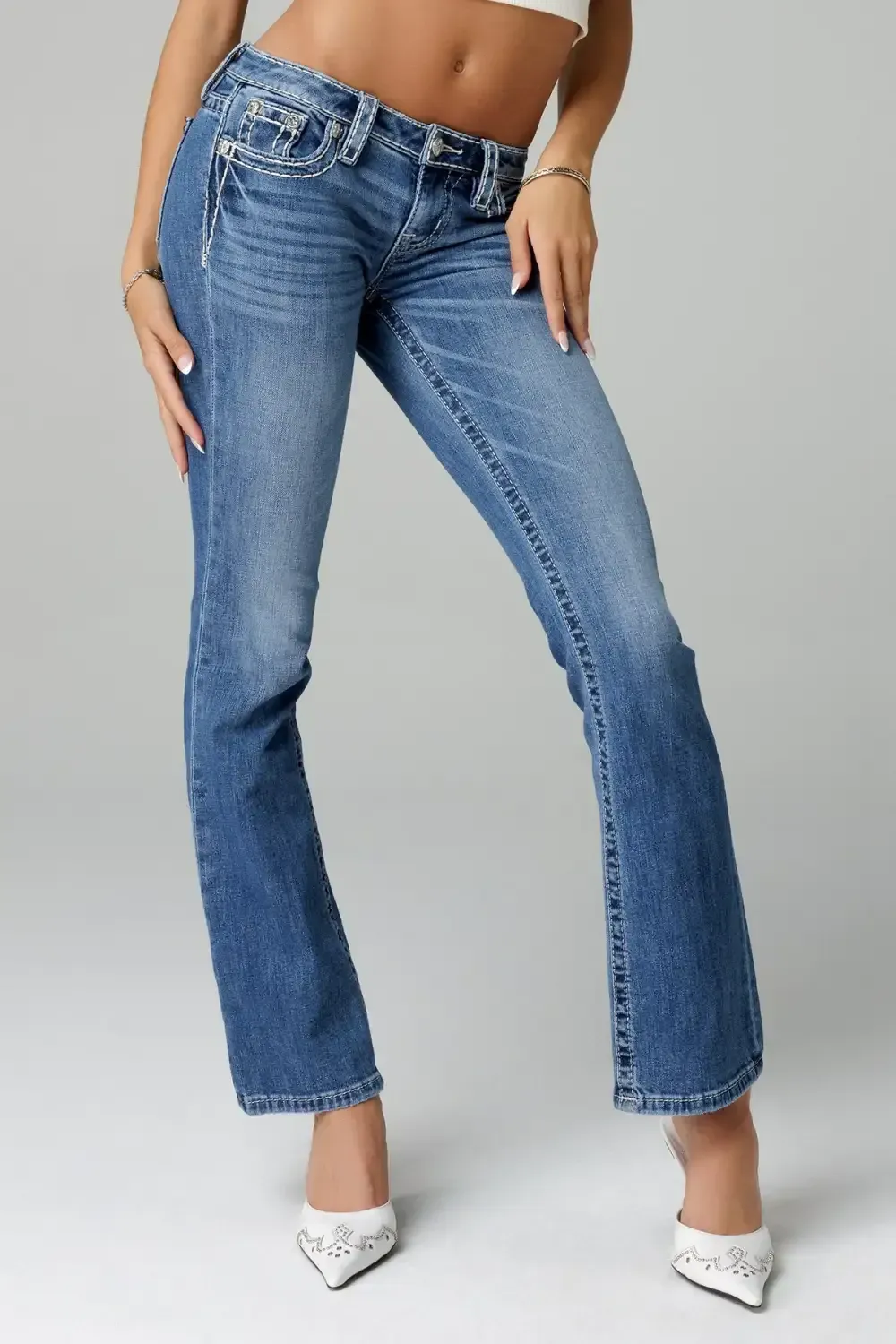 Gothic Pocket Bootcut Jeans