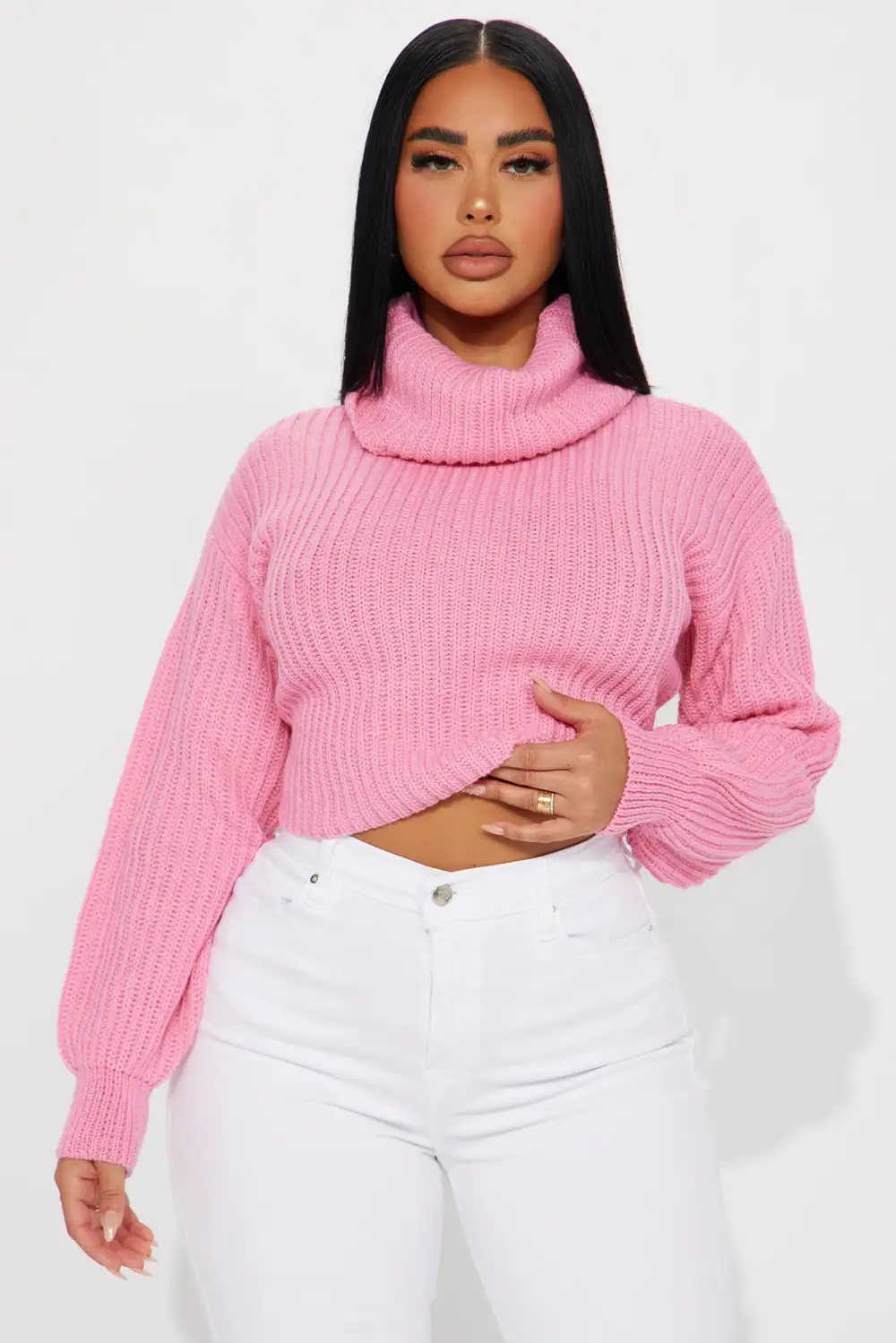 Jaylaani Sweater Top - Pink