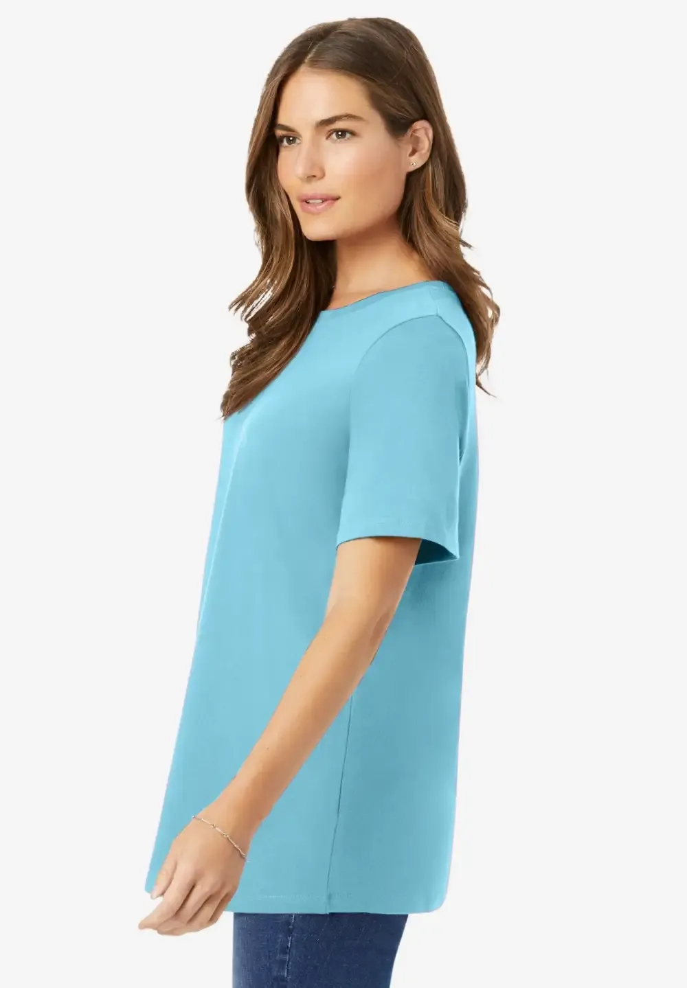 Perfect Short-Sleeve Crewneck Tee