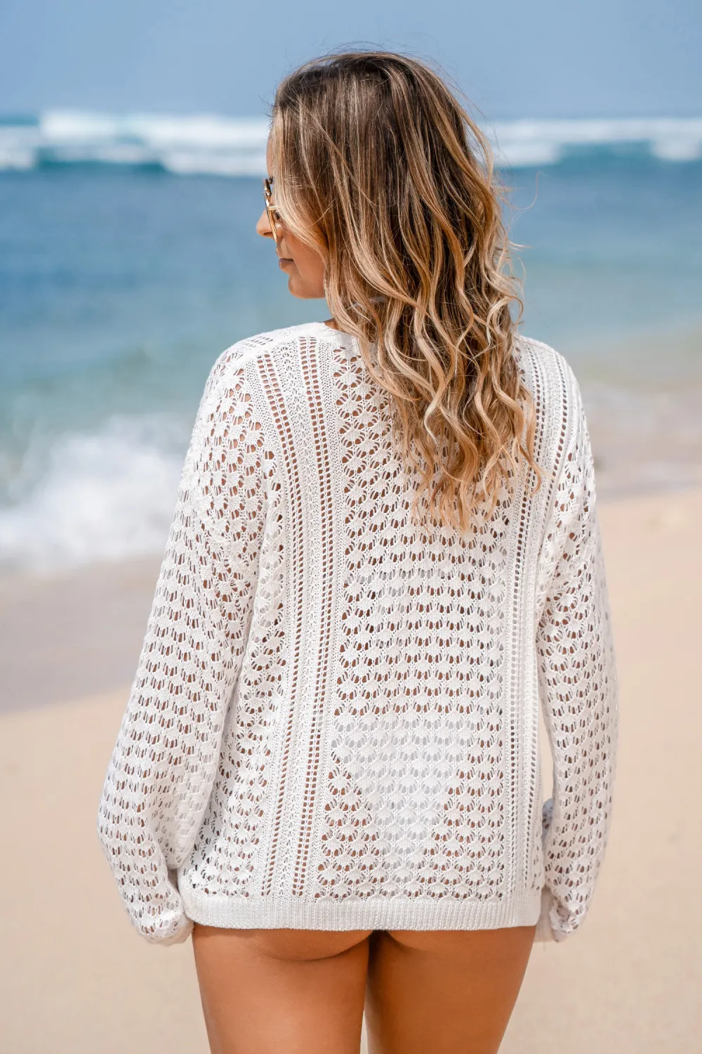 Cloud Soft White Cover-Up Top