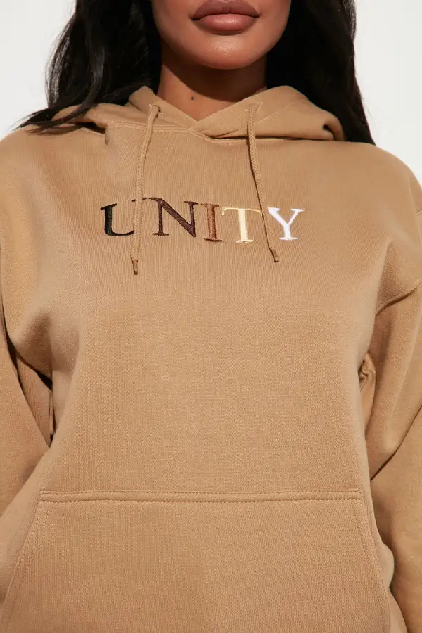 Unity Embroidered Hoodie - Sand