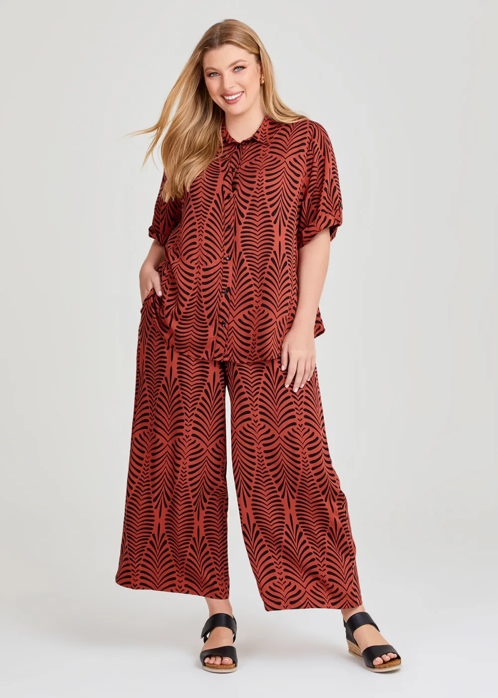 Natural Geo Swirl Pant