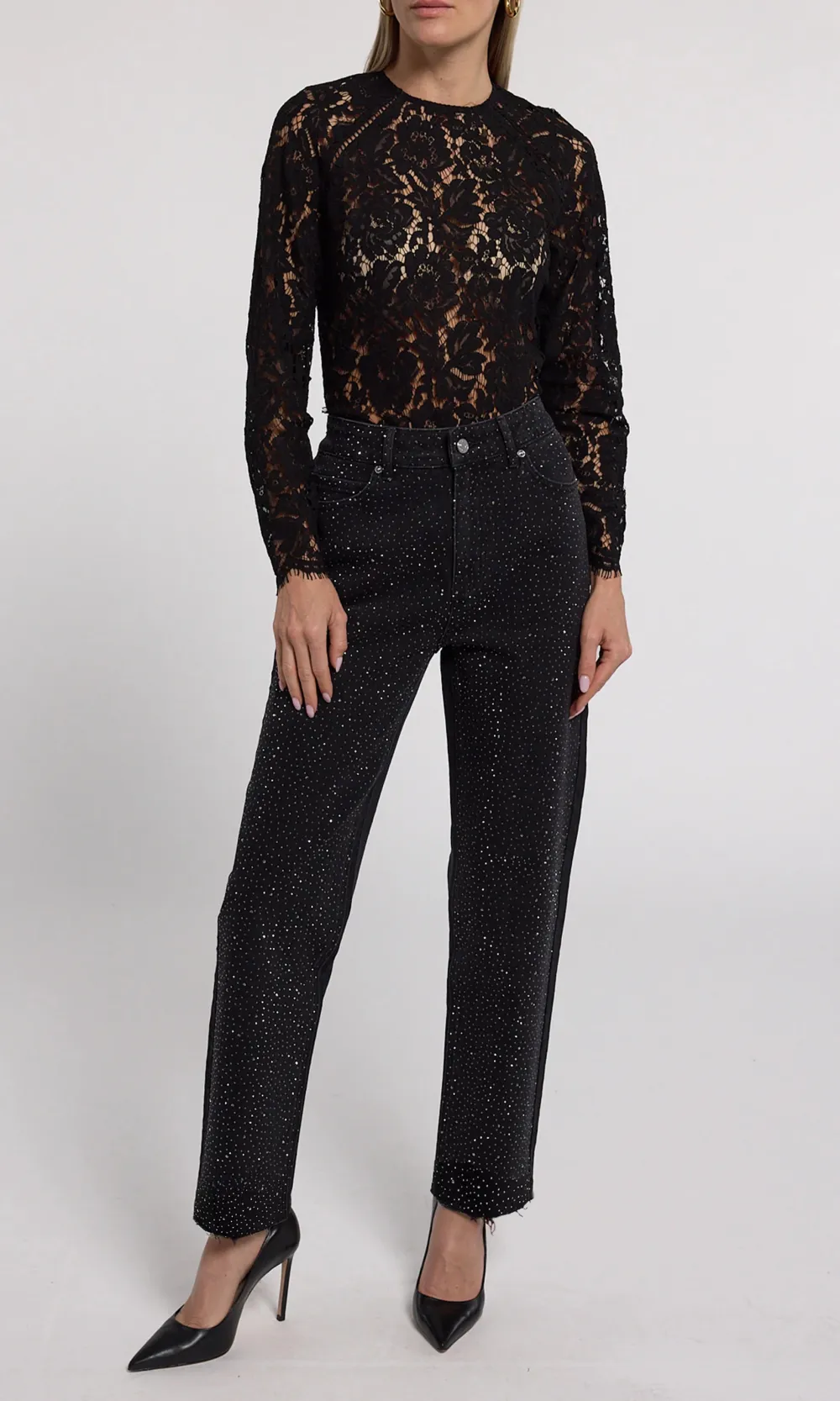 Baylor Compact Crystal Jeans