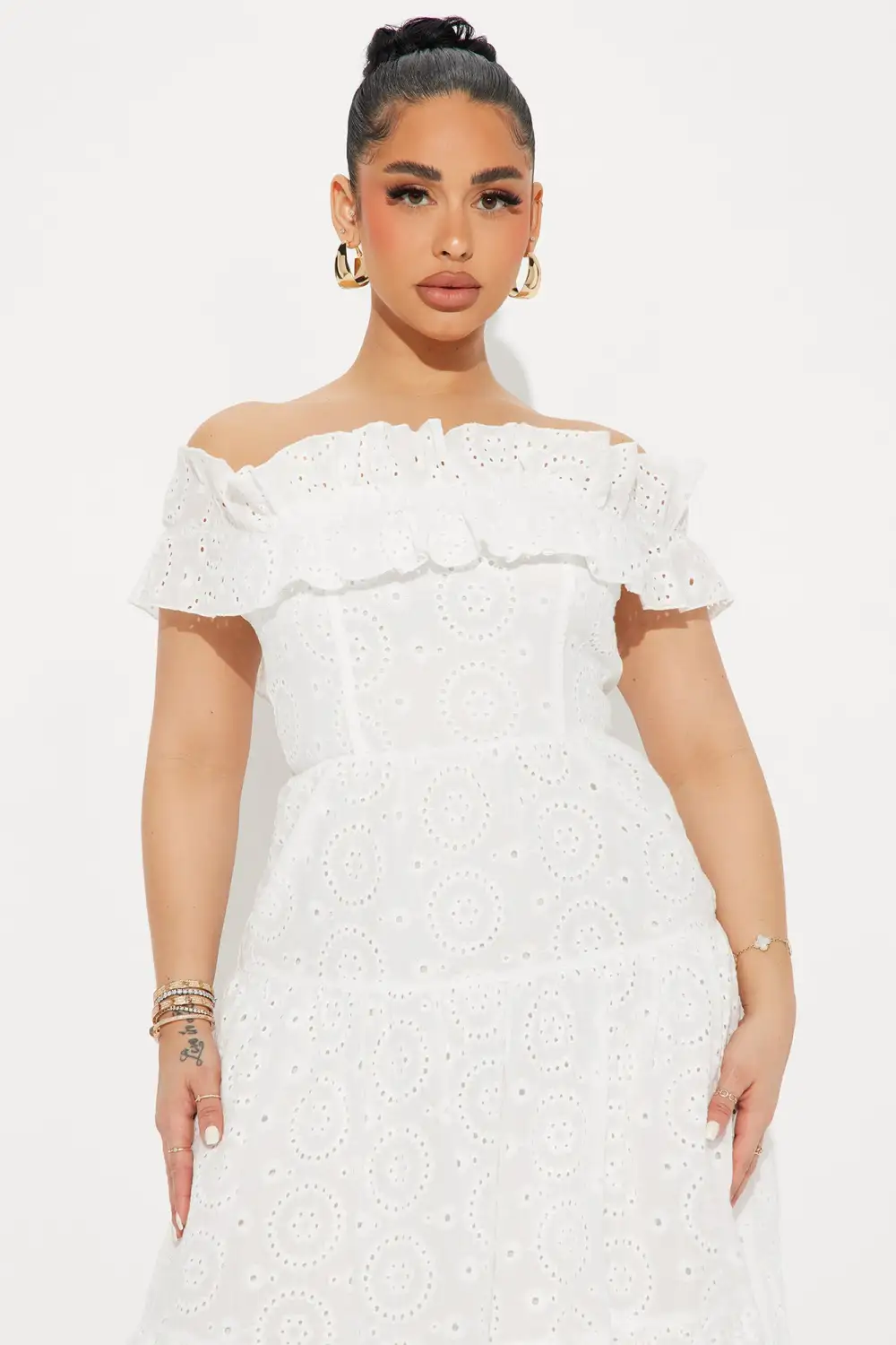 Stephanie Tiered Maxi Dress - White