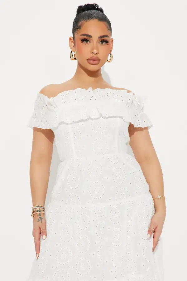 Stephanie Tiered Maxi Dress - White