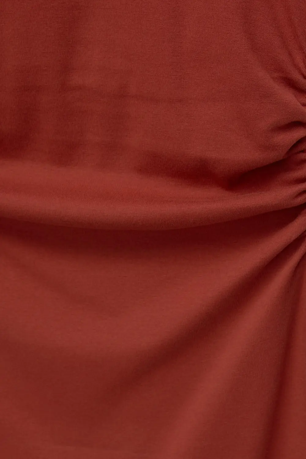 Vestido midi frunces