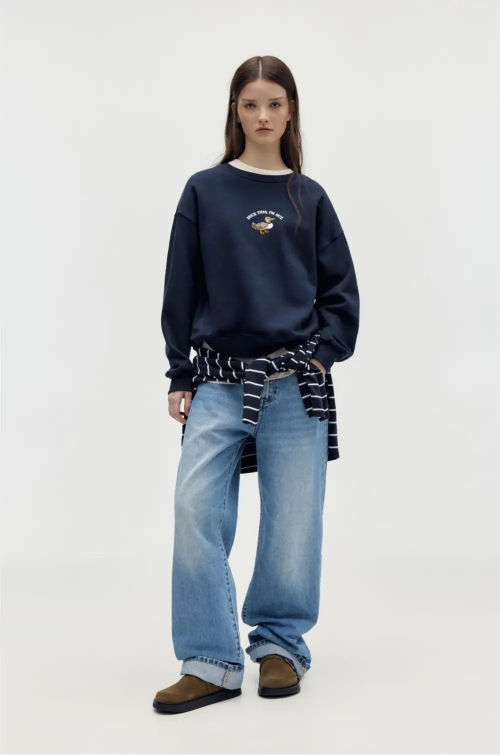 Sudadera gráfico pato