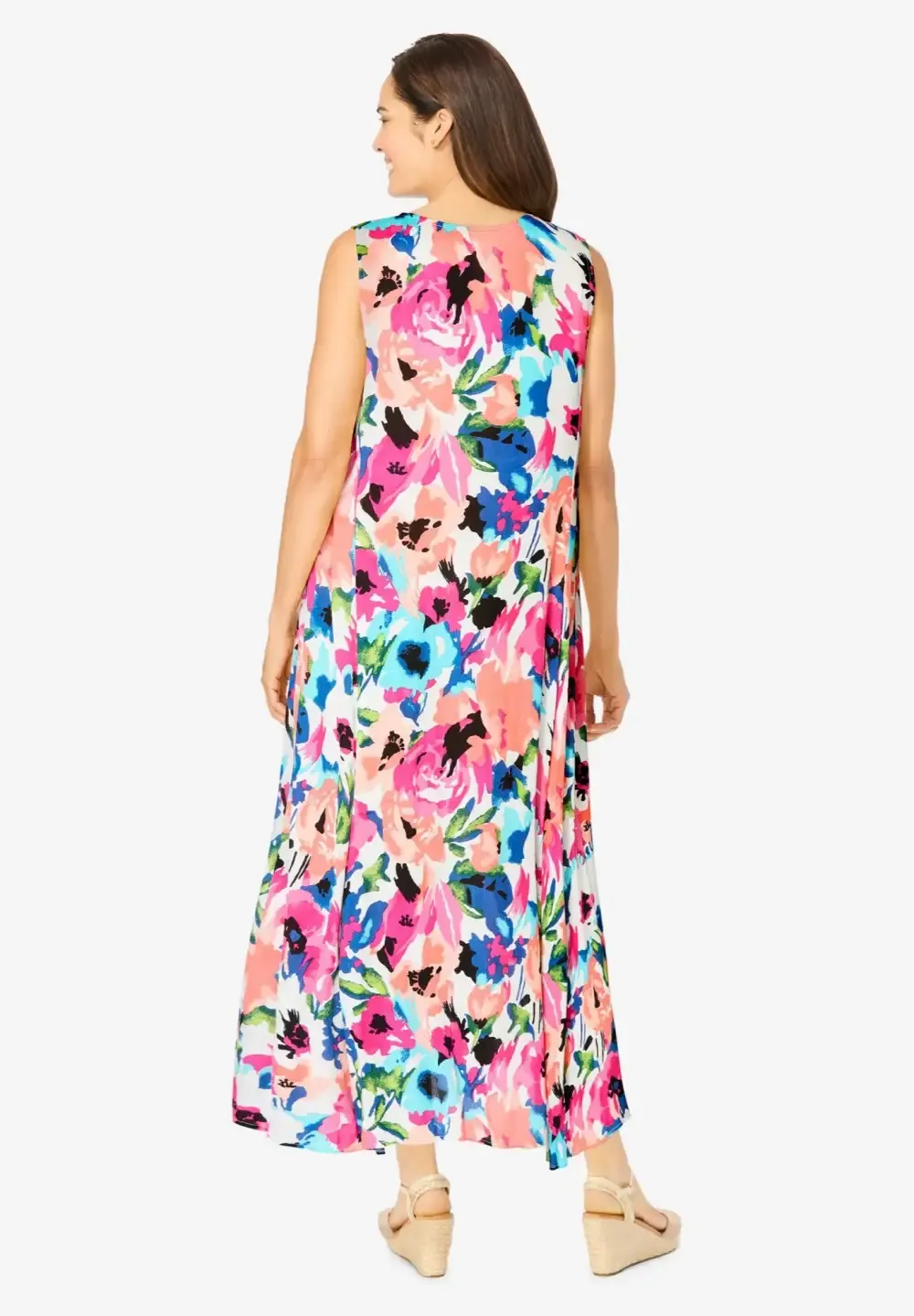 Sleeveless Crinkle Dress