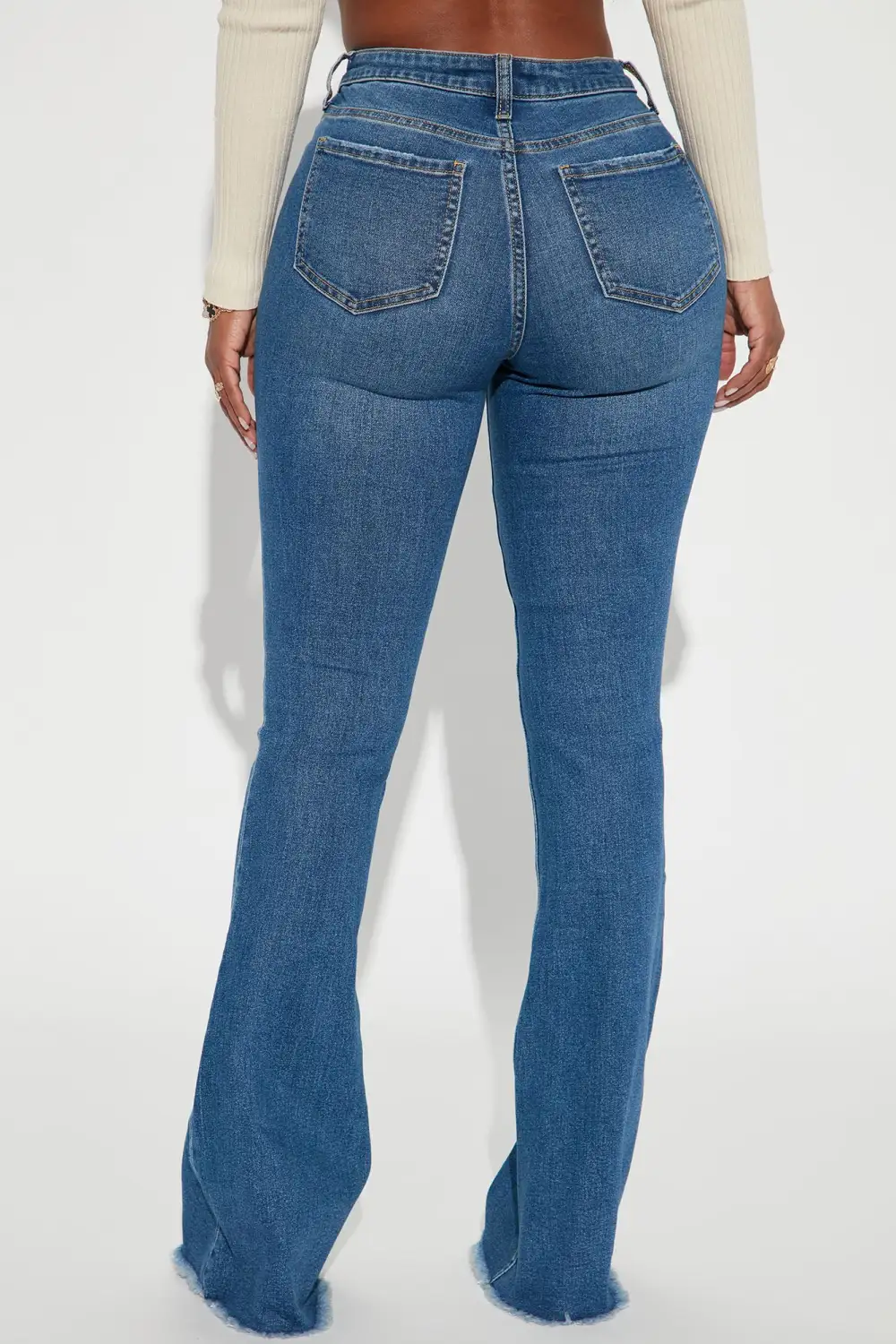 Seven Heavens Stretch Flare Jeans - Medium Wash