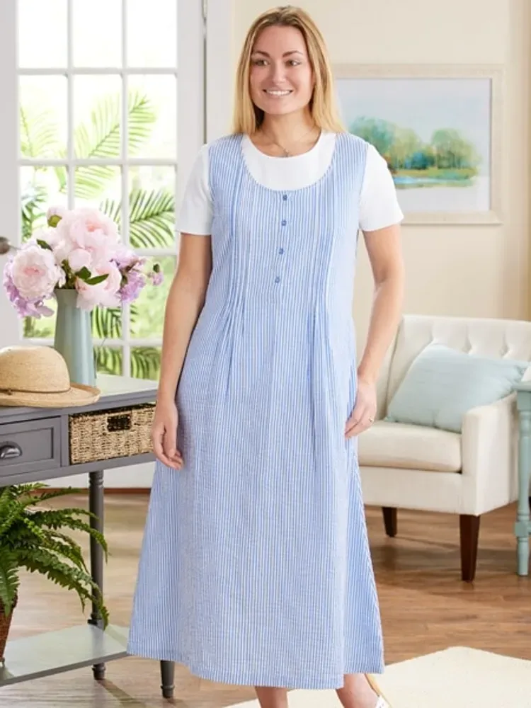 Seersucker Pintuck Jumper