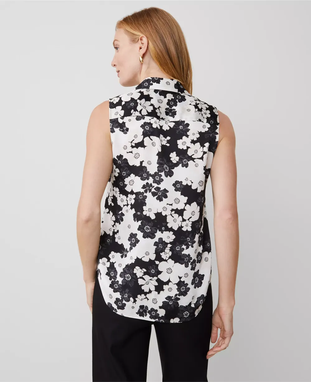 Floral Sleeveless Essential Shirt