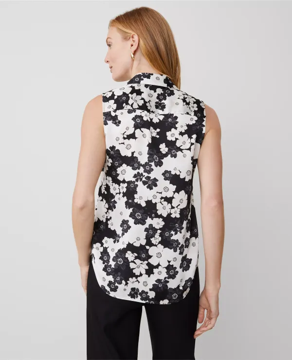 Floral Sleeveless Essential Shirt