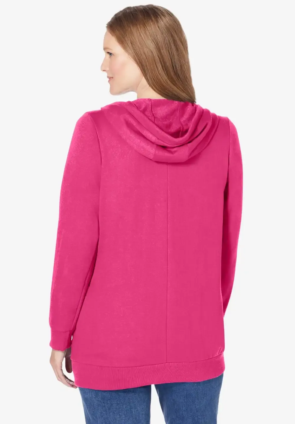 Zip Front Tunic Hoodie Jacket