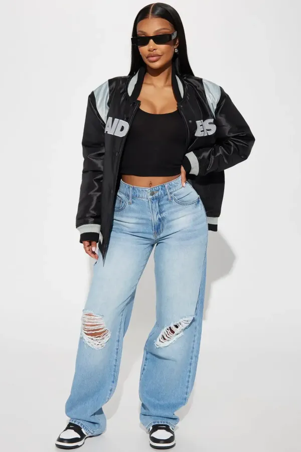 Raiders House Bomber Jacket - Black
