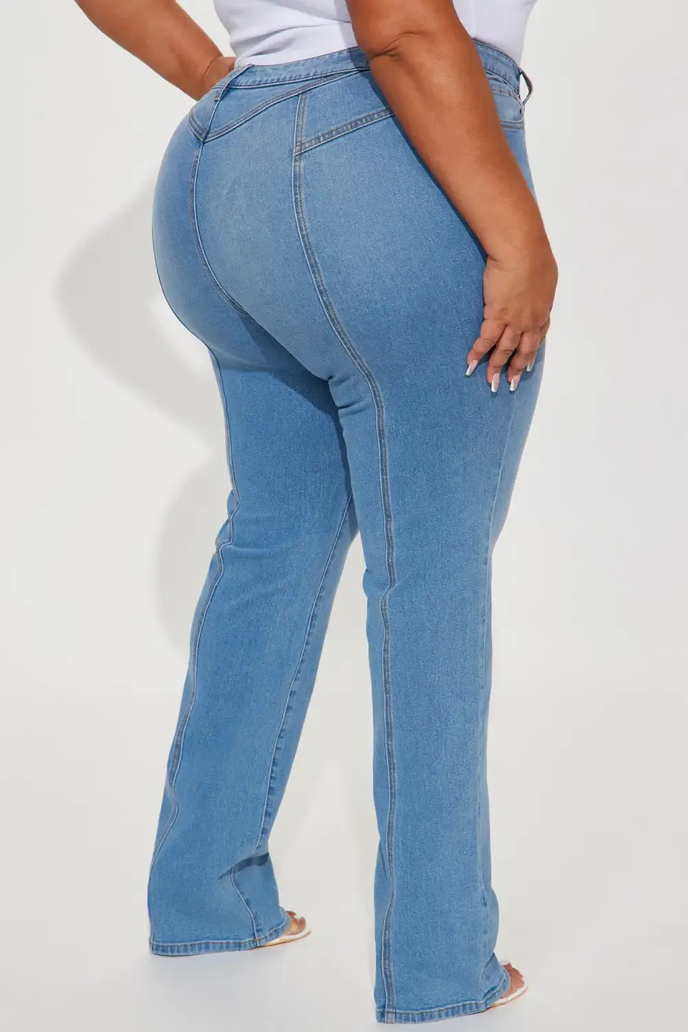 You Got It Low Rise Stretch Slim Straight Leg Jean - Medium Wash