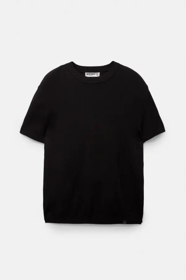 Short sleeve knit T-shirt