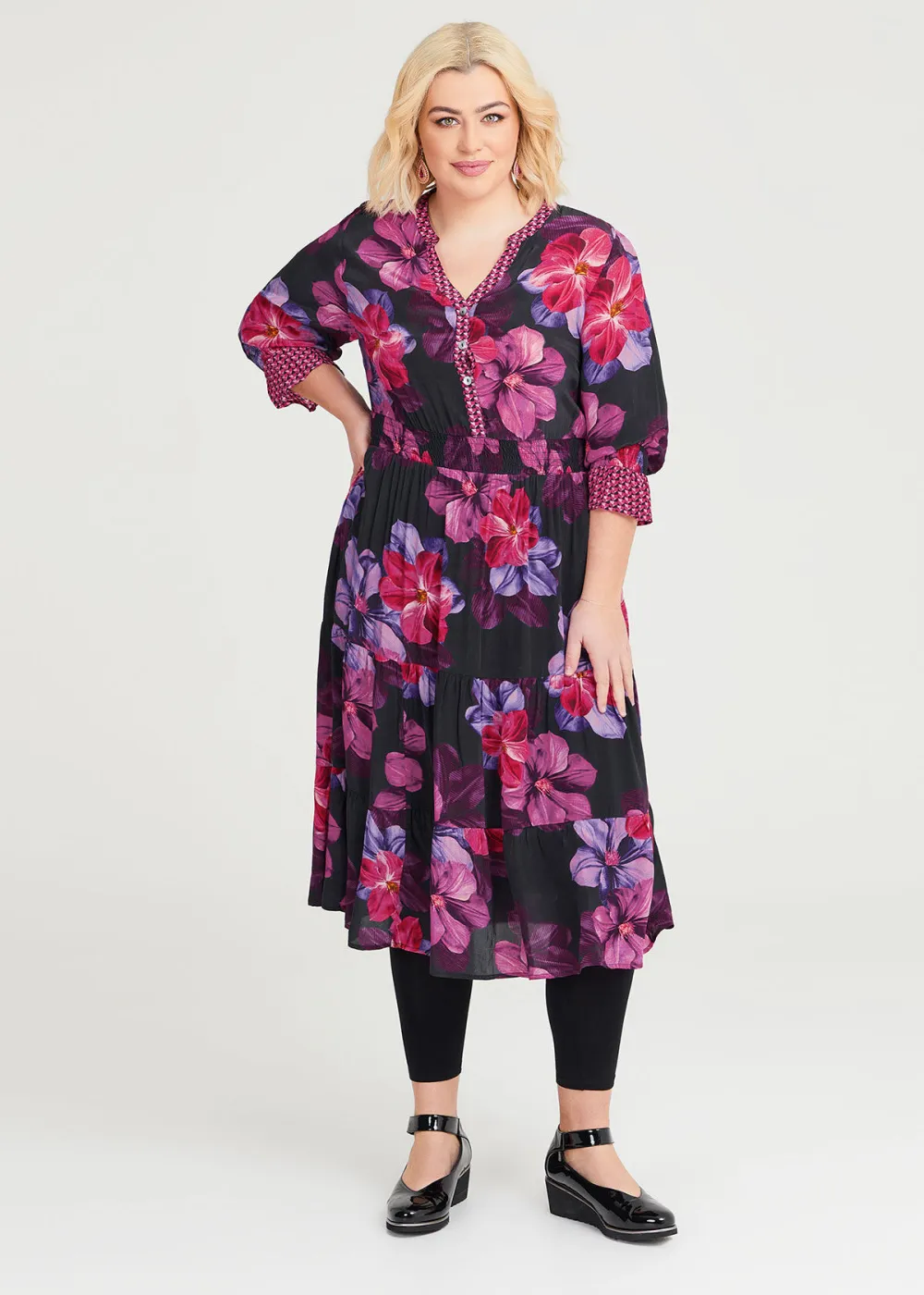 Natural Magenta Haze Dress
