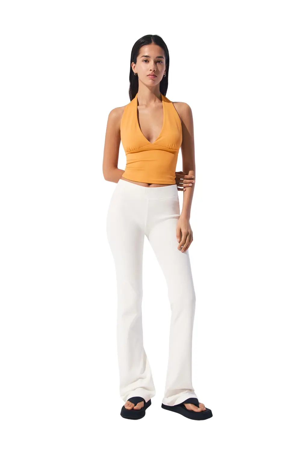 Open-back halter top