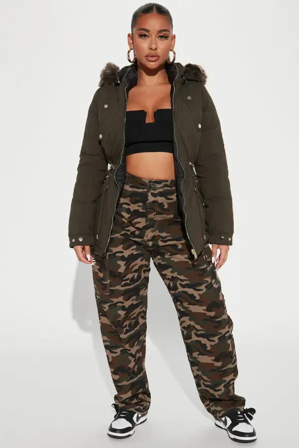 Inside Out Reversible Jacket - Olive/combo