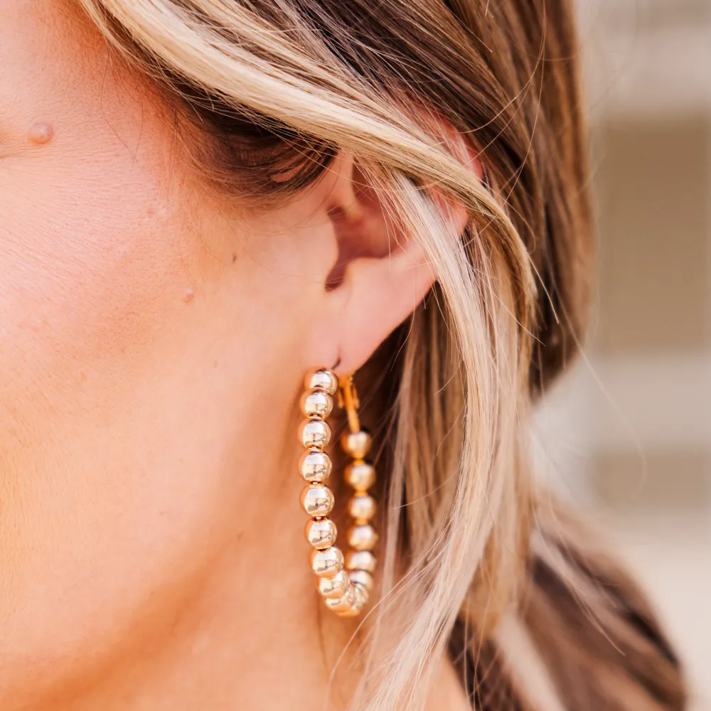 Twinkling Eyes Earrings, Gold